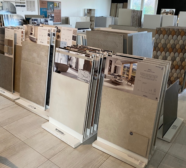 Un showroom de carrelage pour se projeter concrètemen